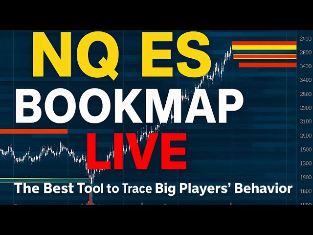 NQ & ES BOOKMAP LIVE | Nasdaq Futures | S&P 500 Futures | Live Trading #liveES #liveNQ #liveESNQ