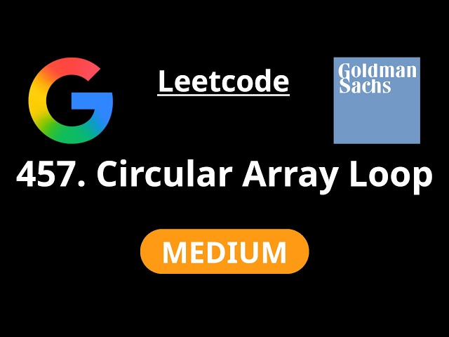 Circular Array Loop - Leetcode 457 - Road to FAANG #210