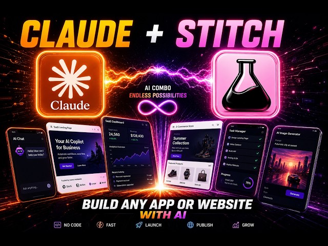 Google Stitch + Claude Code: Turn Your Idea Into a Real App (No Coding or Design Skills Needed)