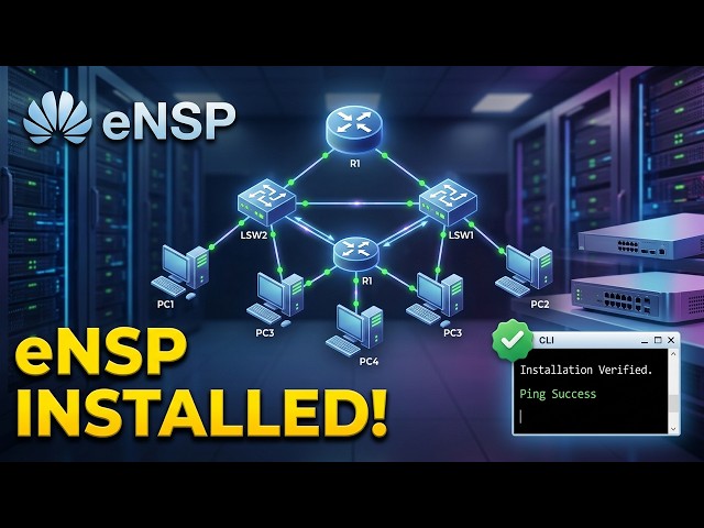 Huawei eNSP full setup guide | Router and PC simulation