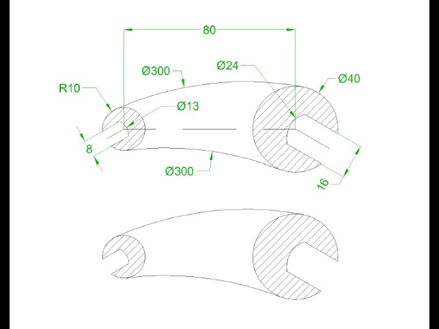 AutoCAD 2D Drawing Tutorial for Beginners - 55 | Step-by-Step Practice