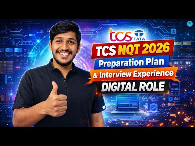 TCS NQT 2026 Preparation Strategy + Interview Experience 🔥 Digital Role (Real Insights)