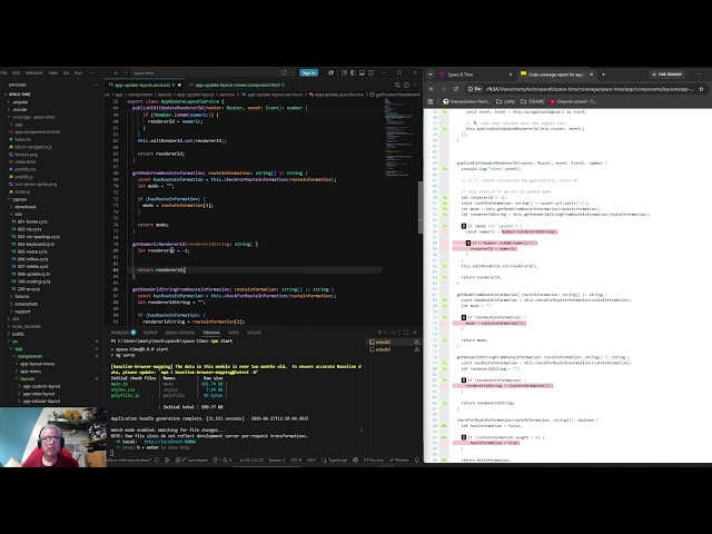 ThreeJS and Angular Space And Time Application - Video 529: Code Refactor Inspired By Unit Tests