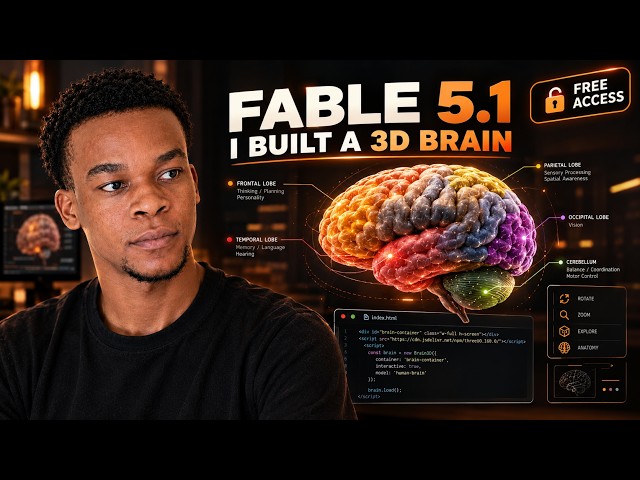 Building a 3D Human Brain Explorer With Claude Fable 5.1 AI (Full Tutorial)