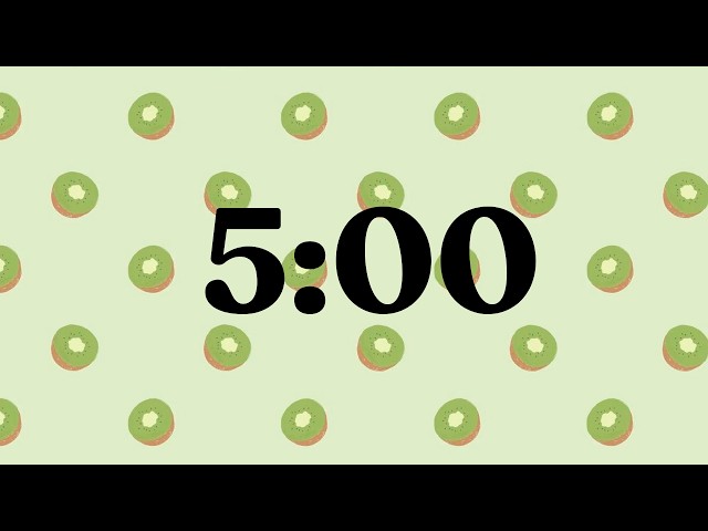 5 Minute Aesthetic Fruit Timer | Calming Music | Deep Focus