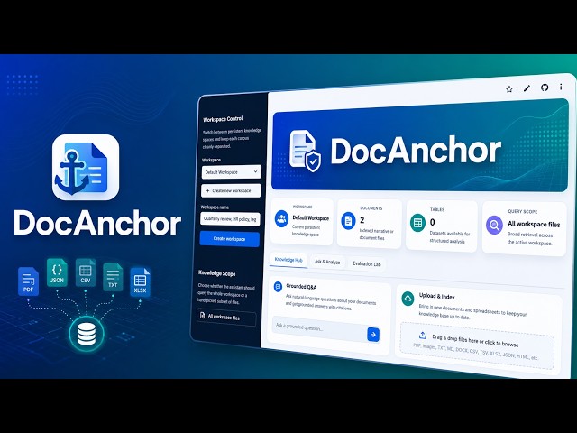 DocAnchor – AI Document Q&A System with RAG, OCR, SQLite Analytics & Streamlit