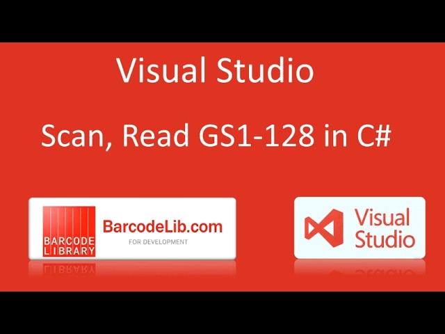How to scan, read GS1-128 barcode images using BarcodeLib C# Barcode Scanner library