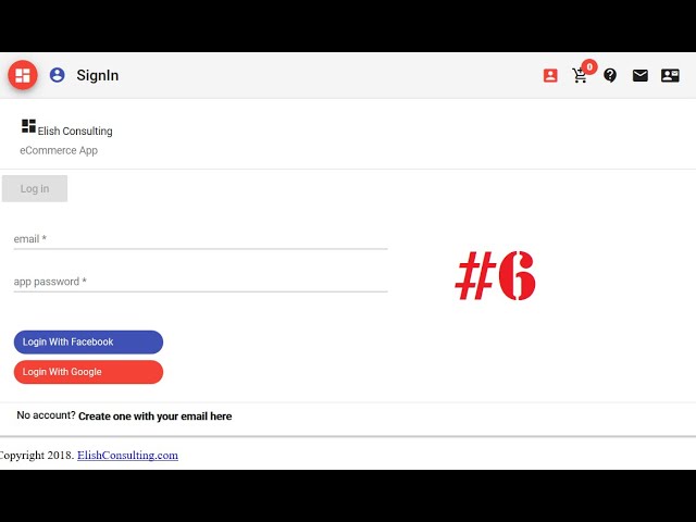 Create Online Store #6 Firebase AngularFire Login, Social Authentication