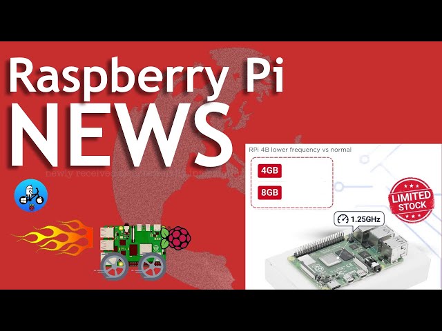 Pi News 106. The discounted 1.25Ghz Pi4!