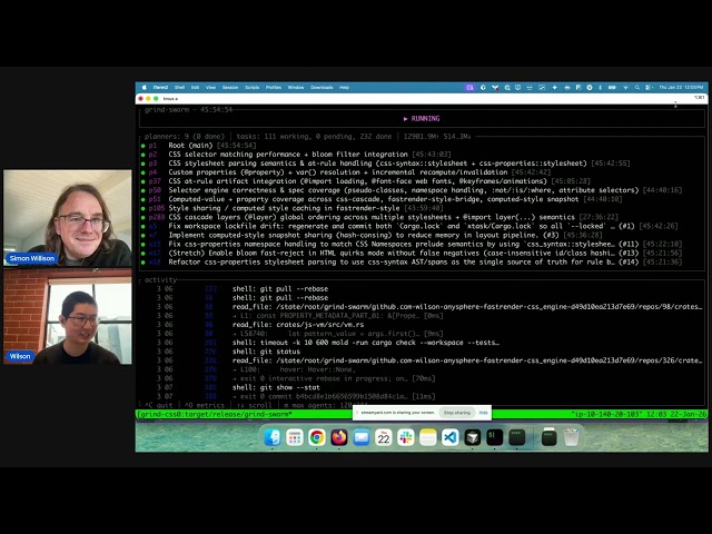FastRender with Wilson Lin - building a web browser with swarms of thousands of coding agents