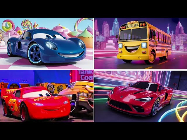 Super Speed McQueen vs Mega Truck!
