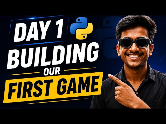 Python Game Development | Building Our First Game 🎮 | Day 1 #python