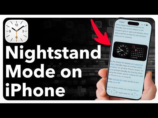 How To Enable Nightstand Mode On iPhone
