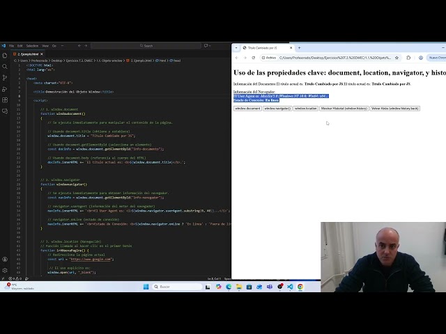 1. Propiedades en JavaScripts. Prof. Ingeniero Informático Eduardo Rojo Sánchez