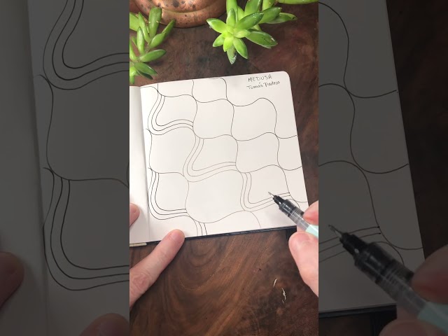 Medusa Zentangle Pattern Tutorial
