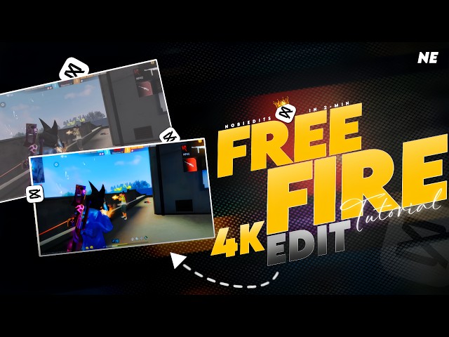FREE FIRE 4K EDIT TUTORIAL || CAPCUT || FREE FIRE || NOBIEDITS #freefire #capcutedit #videoediting