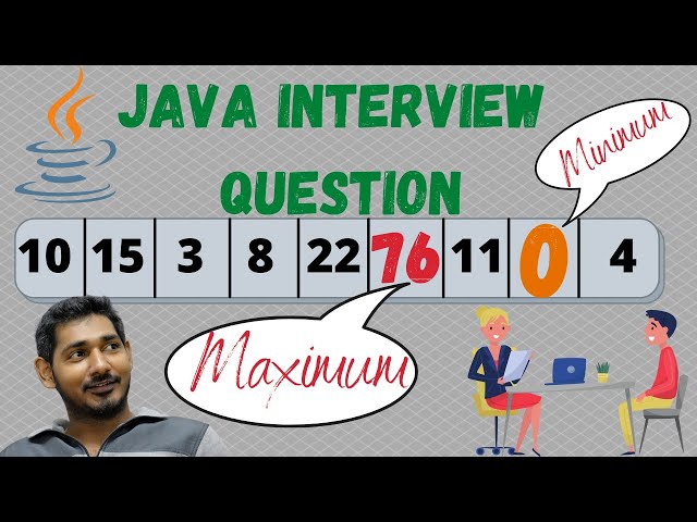 How do you find the max value in an array in Java | java interview questions and answers in Tamil