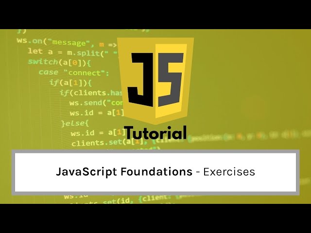 JavaScript Tutorial For Beginners: Exercises