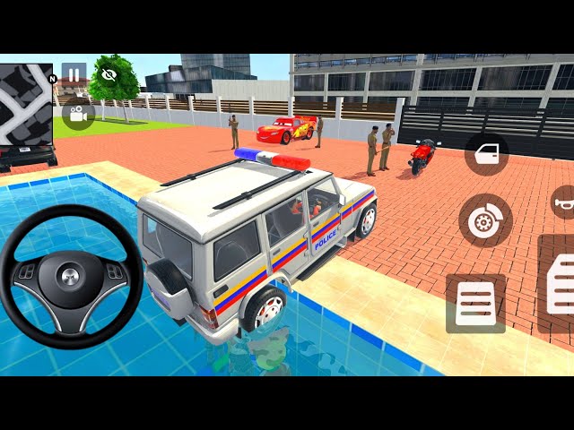 Car Bike Game: Spiderman Save Ambulance Indian Tractor and Drives a New Indian Police - Android Game