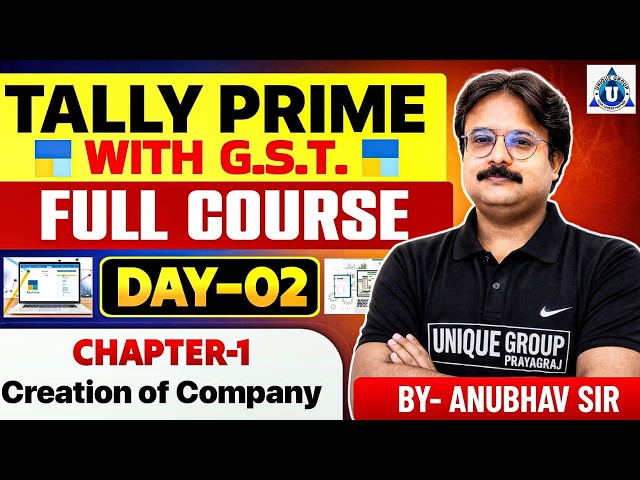 📊 Tally Prime with GST | Creation of Company | Day - 2| #tallyprime