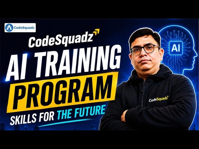 Learn AI & Generative AI | CodeSquadz AI Training Program | AI Training Program for Beginners