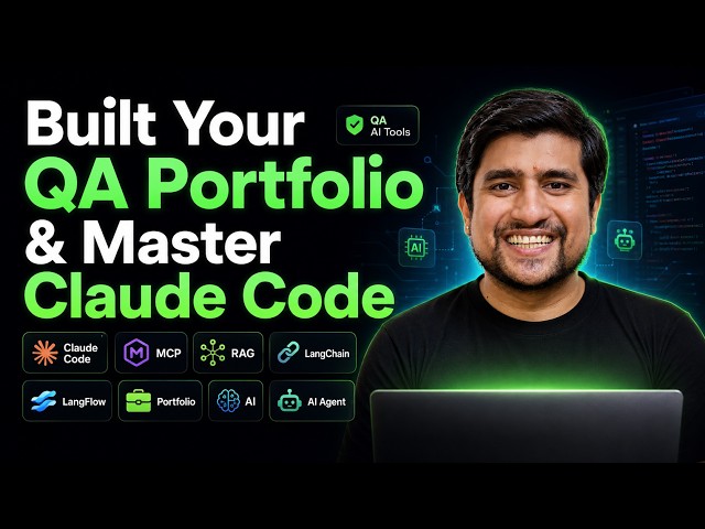 Build Your QA Portfolio & Master Claude Code Part 1 – LIVE Session