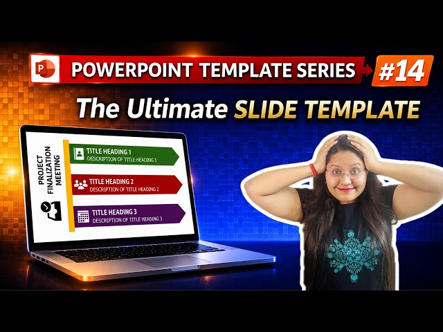 Professional PPT Slide Design Tutorial | PowerPoint Template Series | EP #14 | Step-by-Step