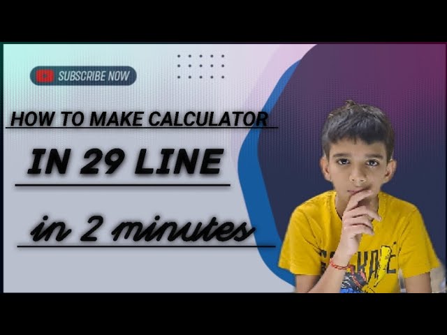 🎨 Minimal Python Project — Make a Calculator in 5 Minutes