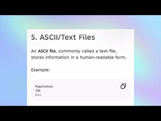 CS25401 UNIT 6  File operations, Sequential Read / Write operations