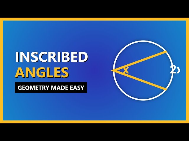 Inscribed Angle Theorem Explained - Geometry Basics