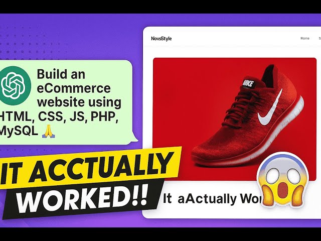 ChatGPT Built a Full eCommerce Website with HTML, CSS, JS, PHP & MySQL