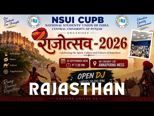 From Rajasthan to Punjab ❤️‍🔥 | Students Meetup + DJ Night | CUPB Vlog | Intolerable Jaat