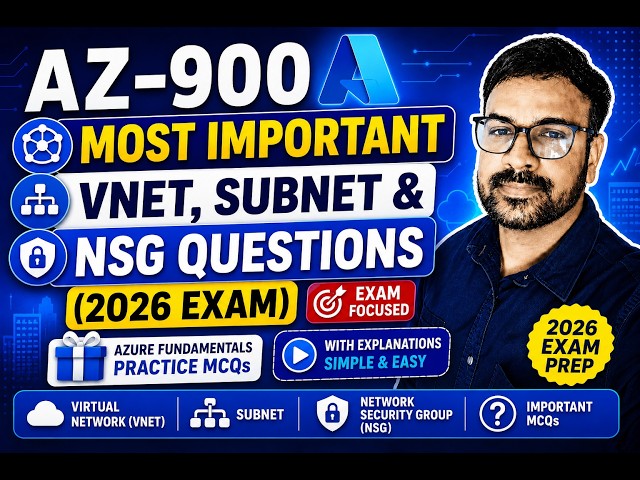 6. Azure AZ-900 Networking Questions | VNet, Subnet & NSG Explained