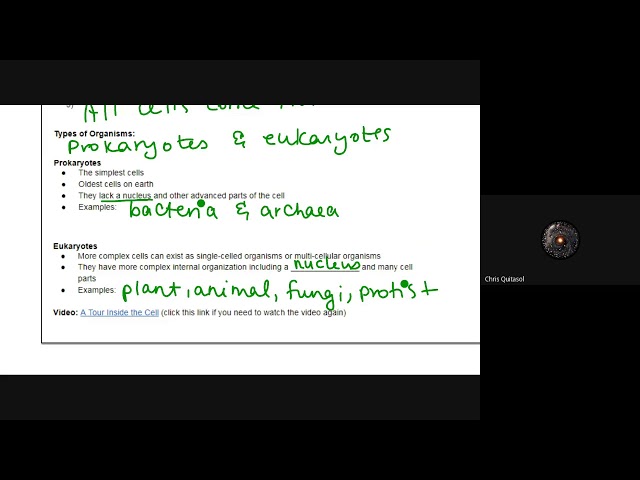 Lesson 3 - Grade 10 Science  Mr Q's Office Hours May 22
