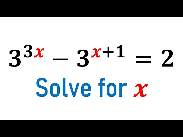 An Exponential Equation | Substitution Method #maths