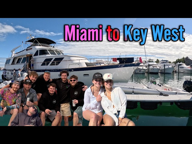 11 Friends PACKED on my OLD Yacht from Miami to KEY WEST!