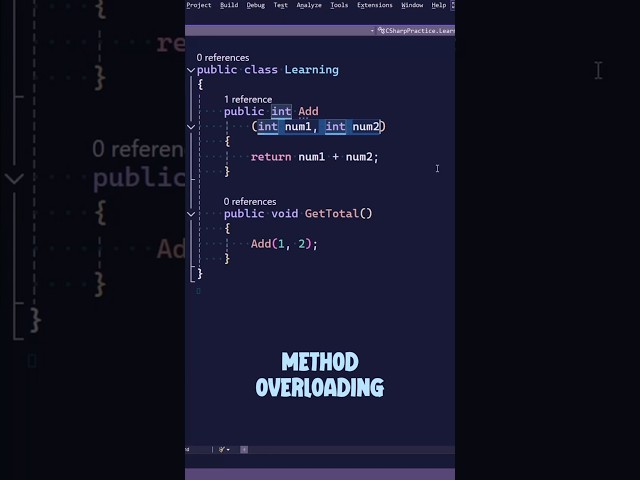 Method Overloading in C# and How to Do It