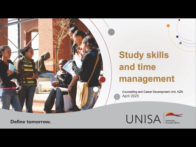 Unisa Study skills and time management