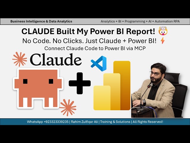 Claude Code to Built My Power BI Report! | No Code - No Clicks - Just Claude + Power BI - Prompts!