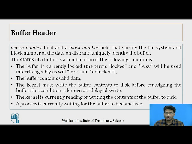 Buffer cache and Header