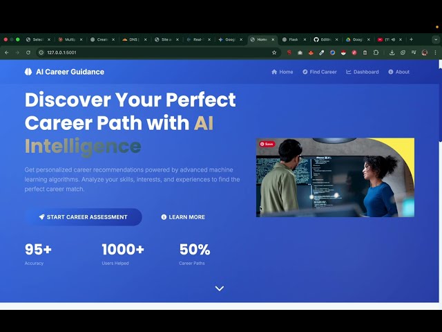 AI Career Guidance System using Machine Learning | Final Year Project | Source Code  | Python Flask