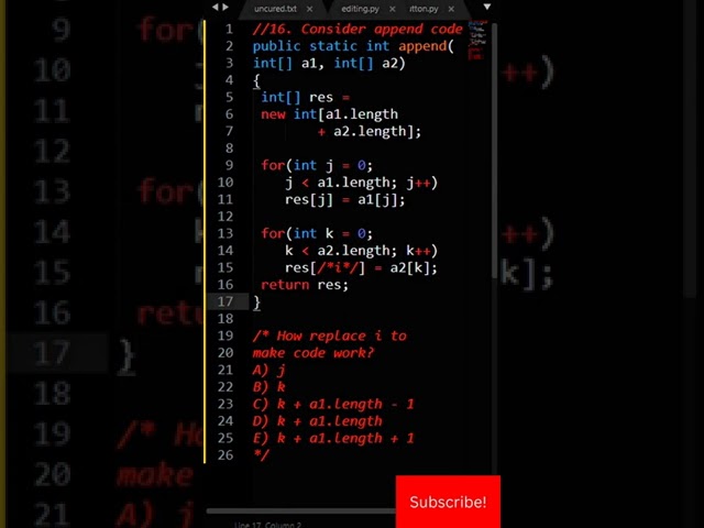2023 AP Computer Science A MCQ 16