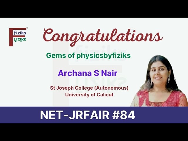 Words from student about Physics by fiziks || CSIR-NET/JRF-June 2026; AIR_84