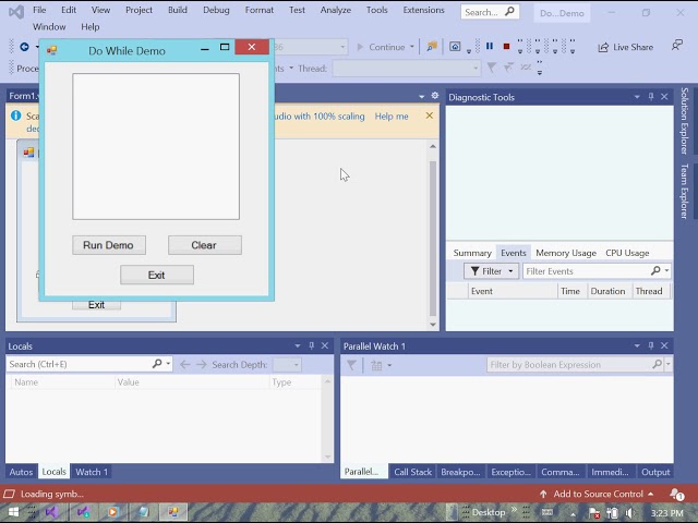 CSC111 Tutorial 5-2 (Do-While) Running