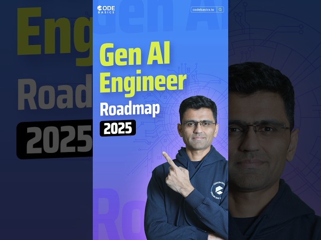 Gen AI Engineer Roadmap 2025 #shorts #data #dataanalyst #genai #datascientist