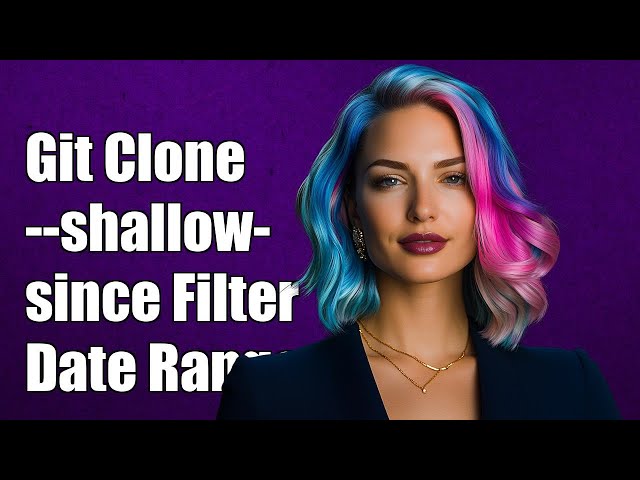 Using Git Clone with --shallow-since for Relative Date Filtering