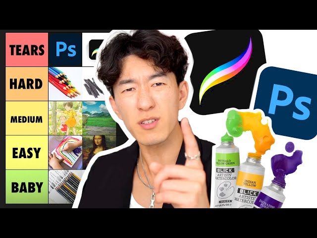 I Ranked Art Mediums from Easiest to Hardest