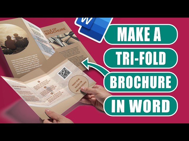 How to make a Brochure in Word
