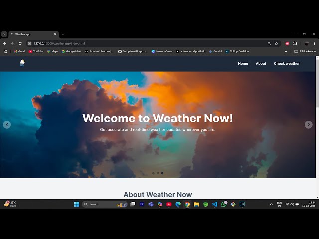 Weather App Project - Learn Git, Deployment & OpenWeather API Integration | Day 57