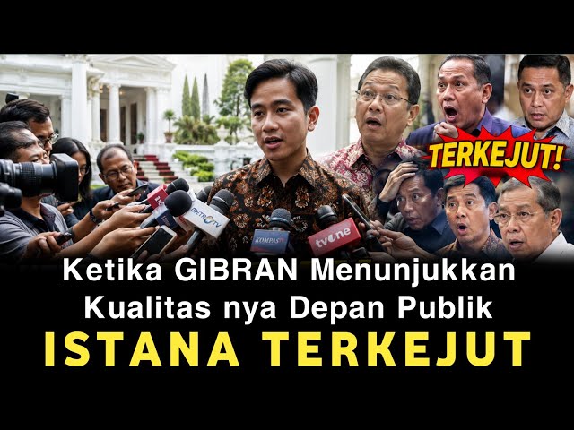 When Gibran Was Flooded with Media Questions, This Is the Vice President's True Intelligence